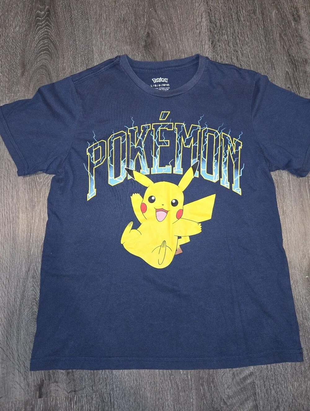 Pikachu Kids Short Sleeve Tee - Navy